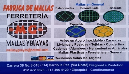 Ferretería mallas y guayas log